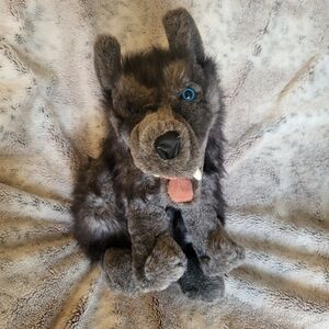 Large Folktails Folkmanis BIG BAD WOLF Puppet Furry Folk 19" Plush Grey